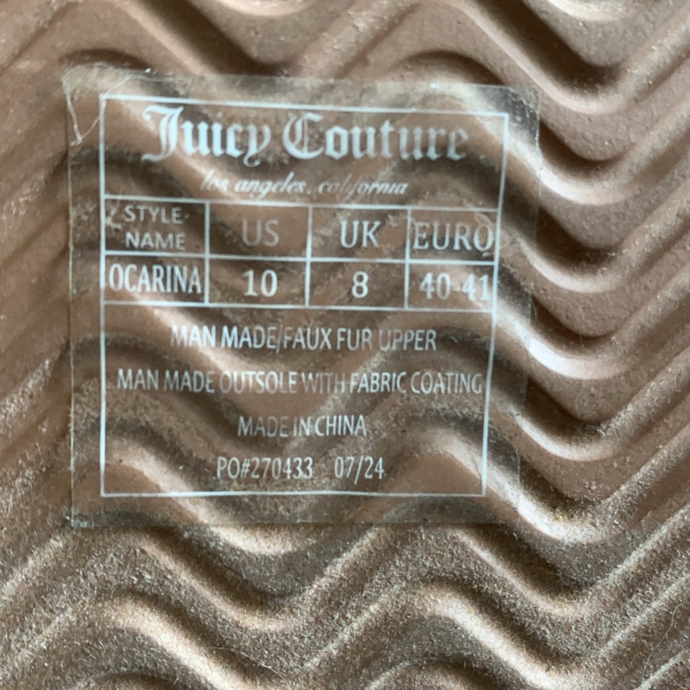 LMT: Juicy Couture Women Rose Gold Shimmer Boots - Picture 14 of 15